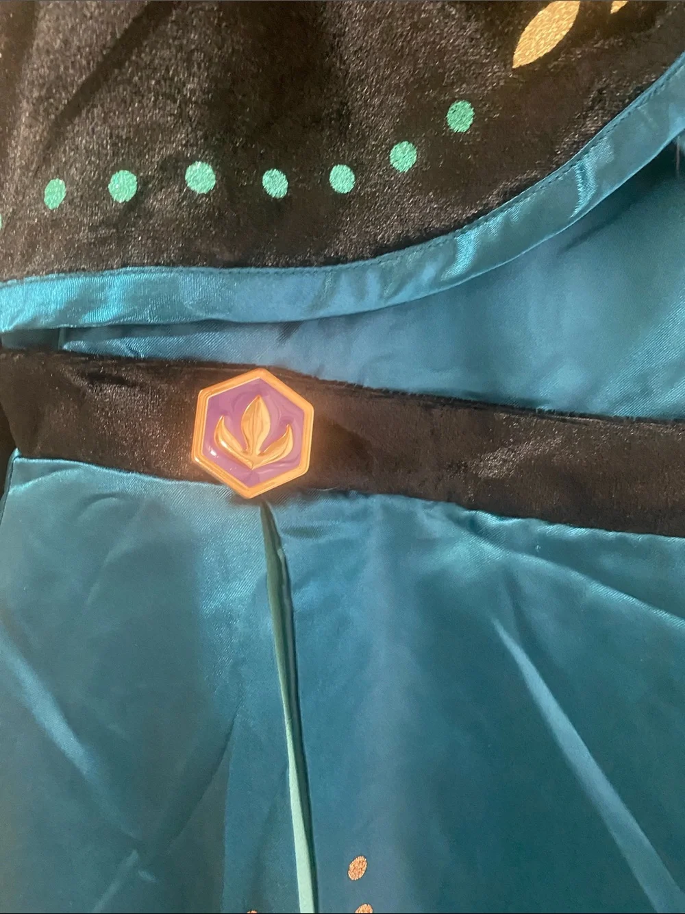 Disney Frozen 2 Anna Deluxe Costume Girls Size 9/10 Cosplay Halloween
